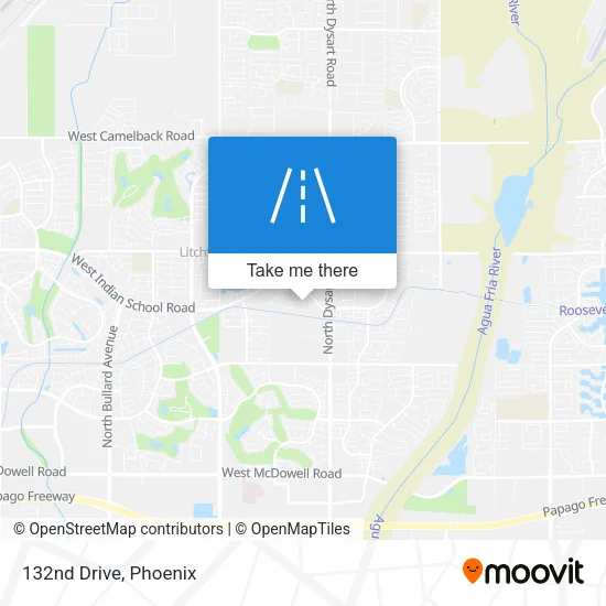132nd Drive map