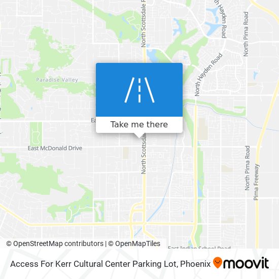 Access For Kerr Cultural Center Parking Lot map