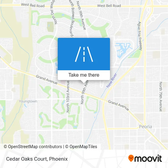 Cedar Oaks Court map
