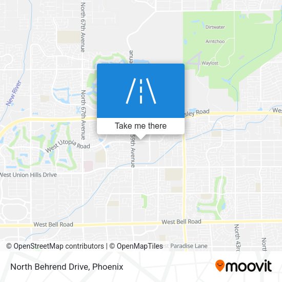 North Behrend Drive map