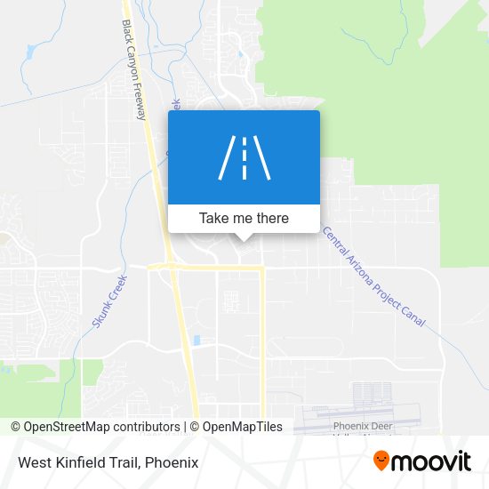 Mapa de West Kinfield Trail