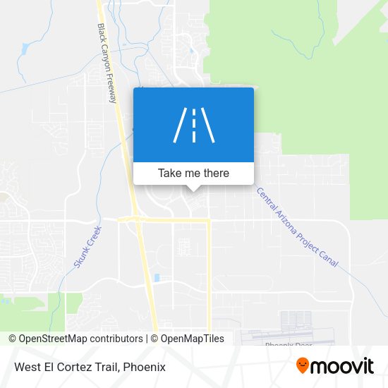 Mapa de West El Cortez Trail