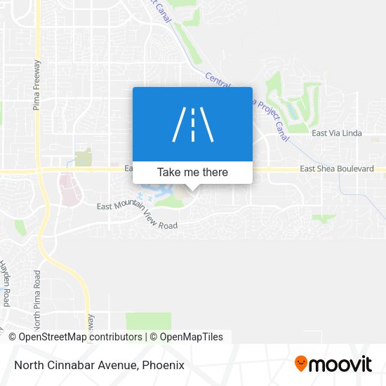 North Cinnabar Avenue map