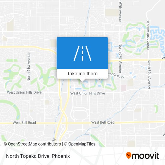 North Topeka Drive map