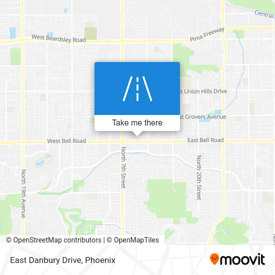 East Danbury Drive map