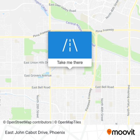 Mapa de East John Cabot Drive