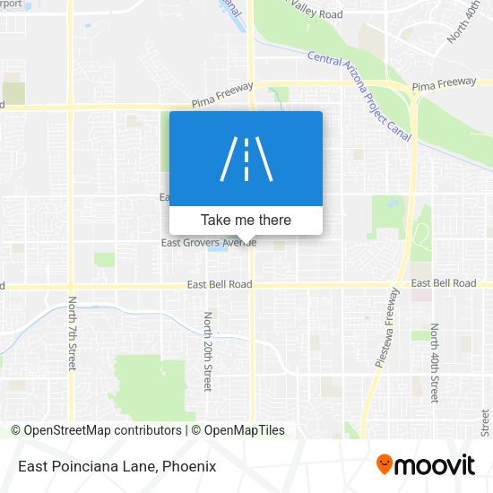 East Poinciana Lane map
