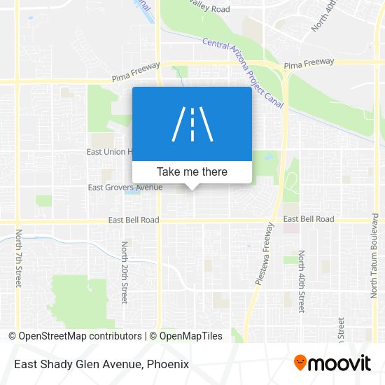 East Shady Glen Avenue map