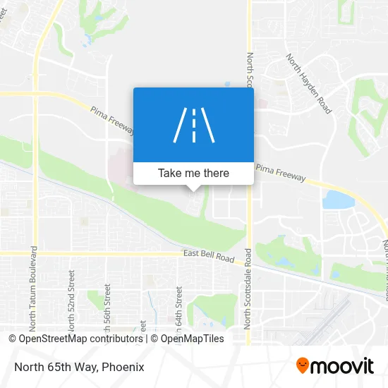 North 65th Way map