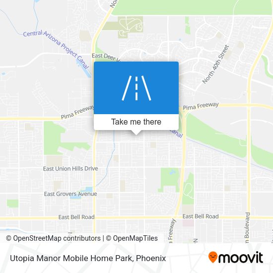 Mapa de Utopia Manor Mobile Home Park