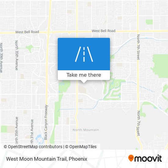 West Moon Mountain Trail map