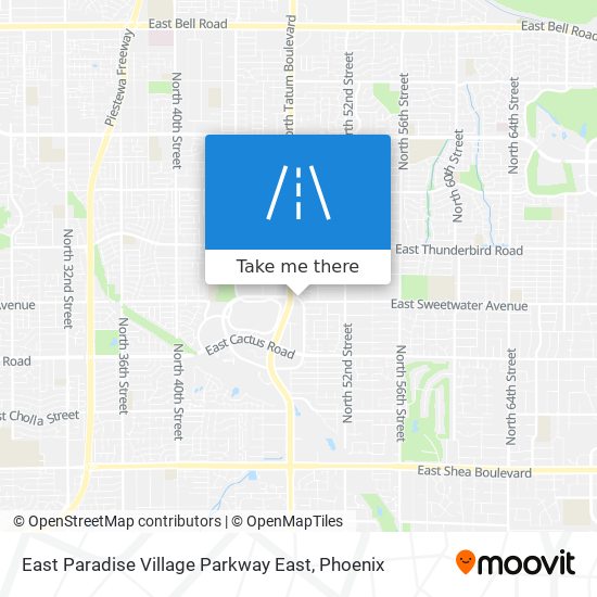 East Paradise Village Parkway East map