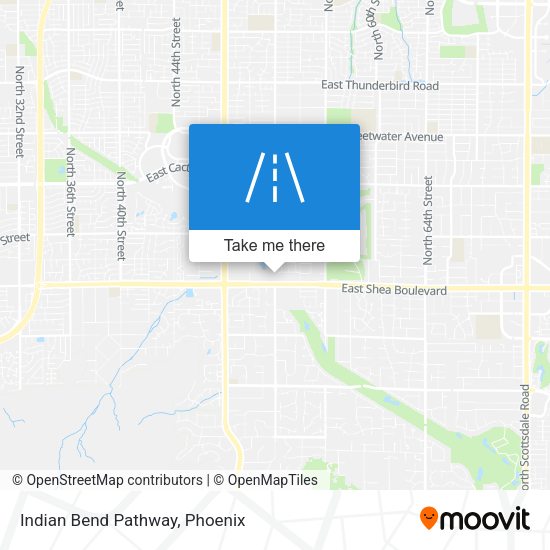 Indian Bend Pathway map