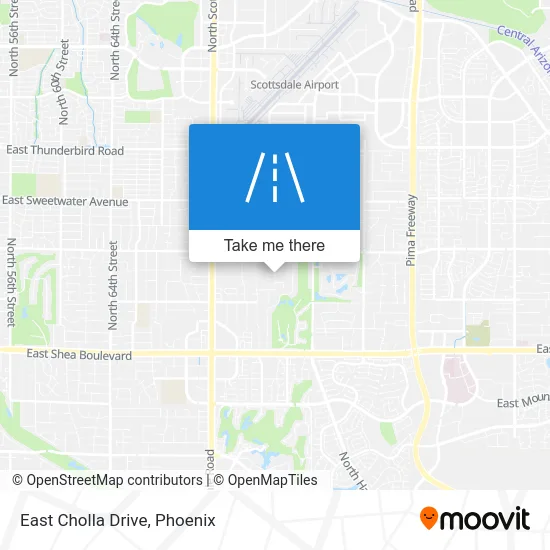 East Cholla Drive map