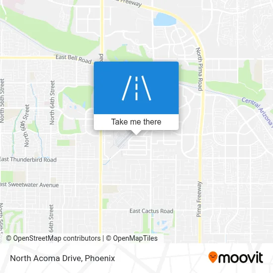 North Acoma Drive map