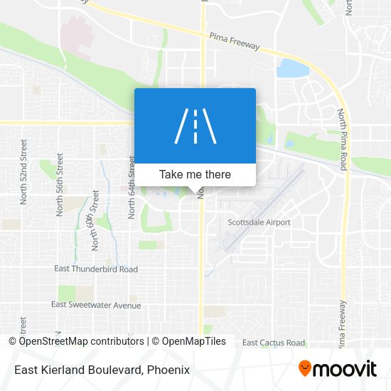 East Kierland Boulevard map