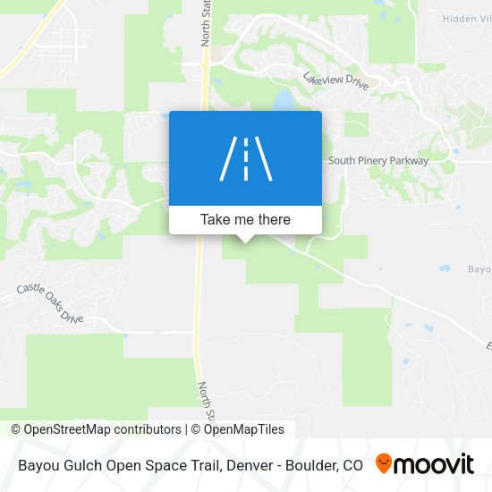 Bayou Gulch Open Space Trail map