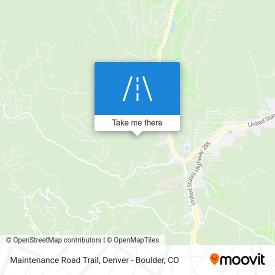 Maintenance Road Trail map