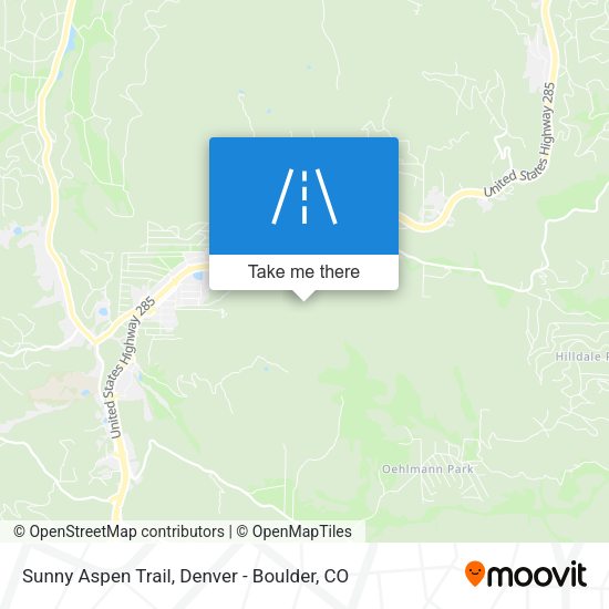 Sunny Aspen Trail map