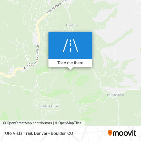 Ute Vista Trail map