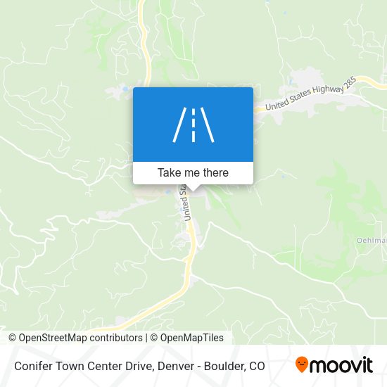 Conifer Town Center Drive map
