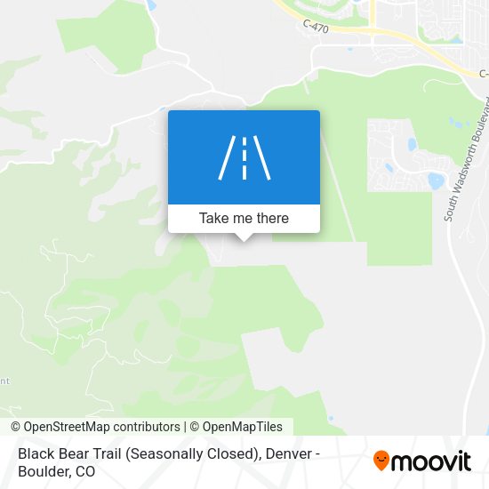 Black Bear Trail (Seasonally Closed) map