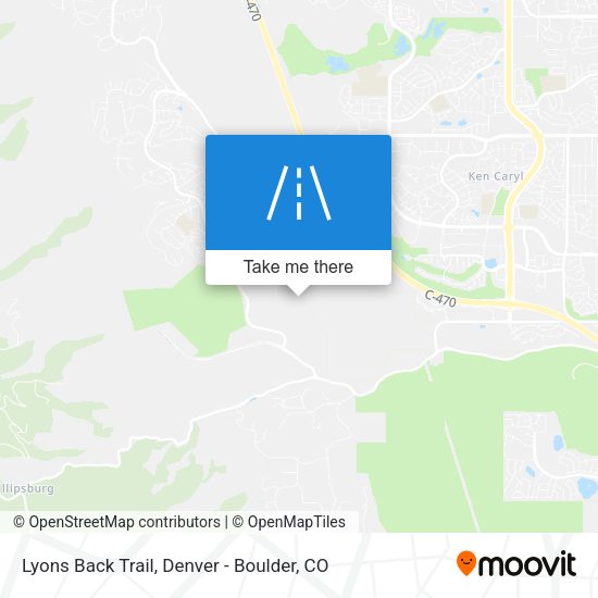 Lyons Back Trail map