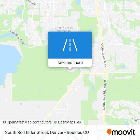 South Red Elder Street map