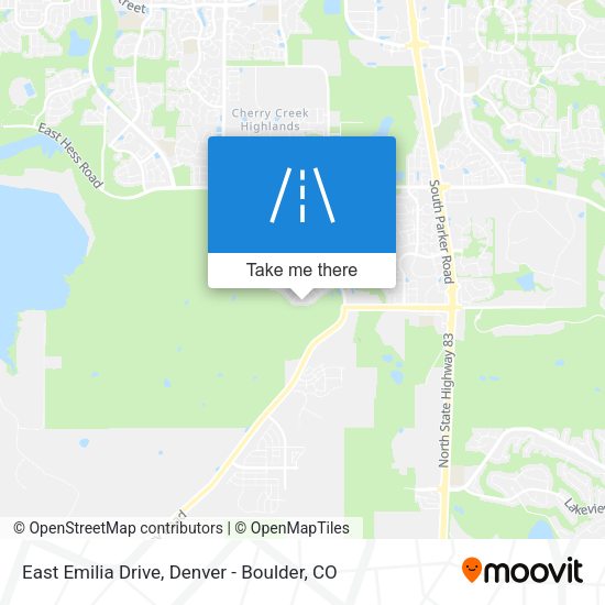 East Emilia Drive map