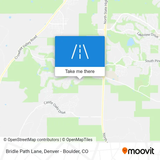 Bridle Path Lane map