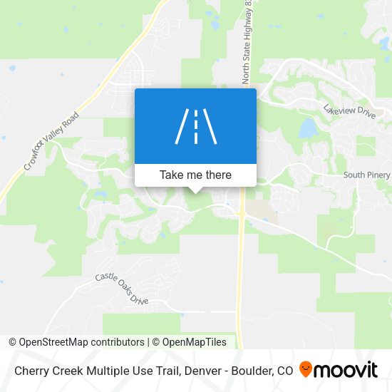 Mapa de Cherry Creek Multiple Use Trail