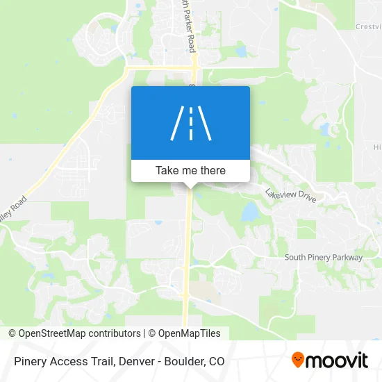 Pinery Access Trail map