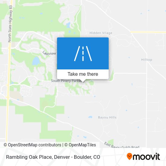 Rambling Oak Place map