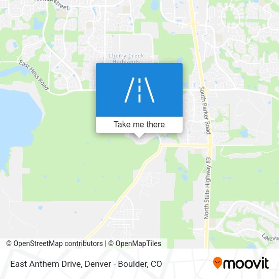 Mapa de East Anthem Drive