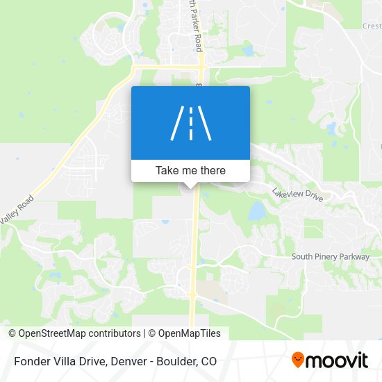 Fonder Villa Drive map