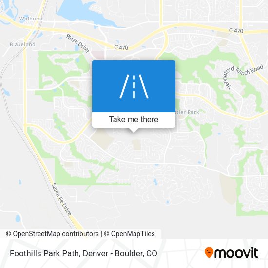 Foothills Park Path map