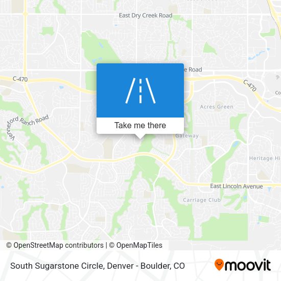 Mapa de South Sugarstone Circle