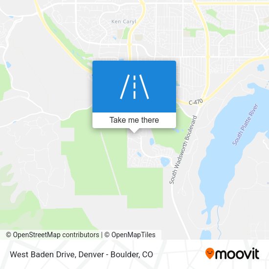 West Baden Drive map