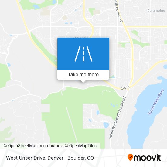 West Unser Drive map