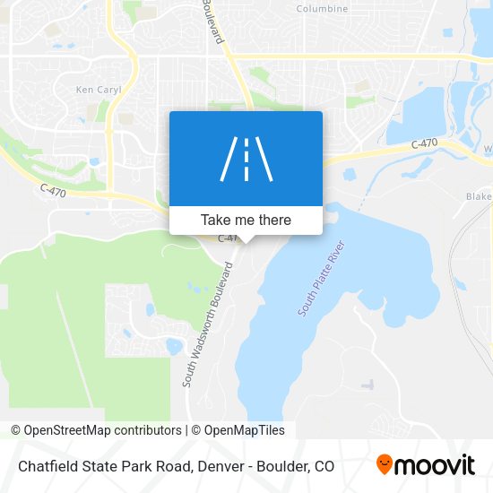 Chatfield State Park Road map