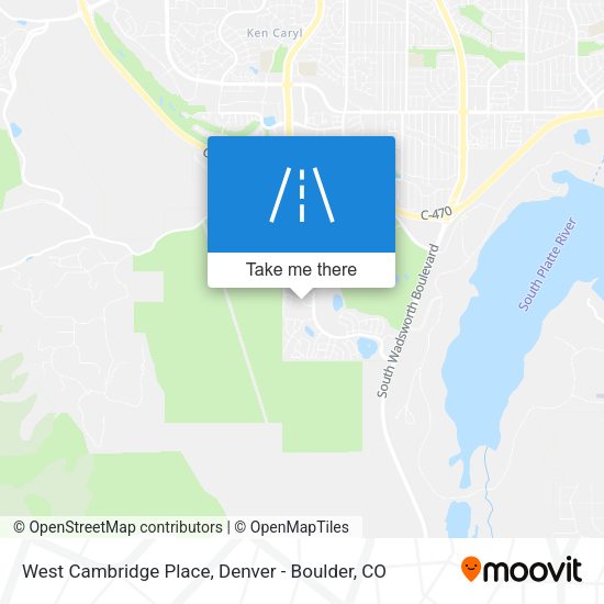 Mapa de West Cambridge Place
