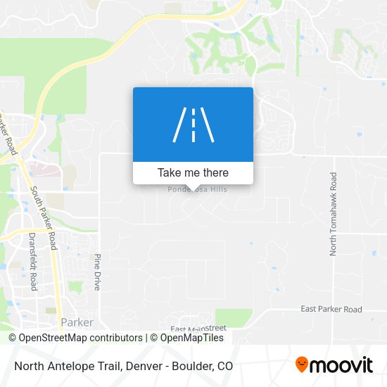Mapa de North Antelope Trail