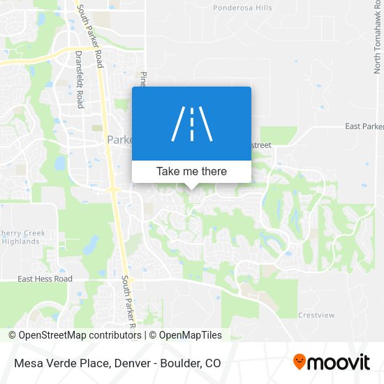 Mesa Verde Place map