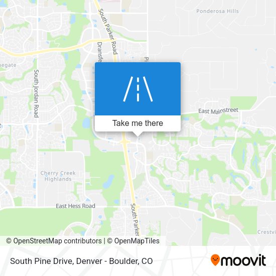 South Pine Drive map