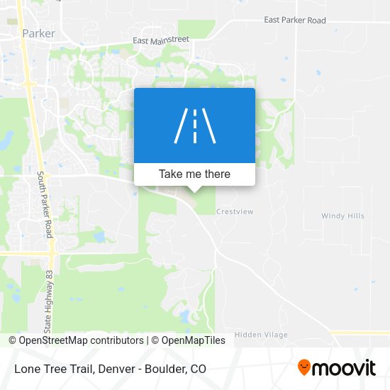 Lone Tree Trail map
