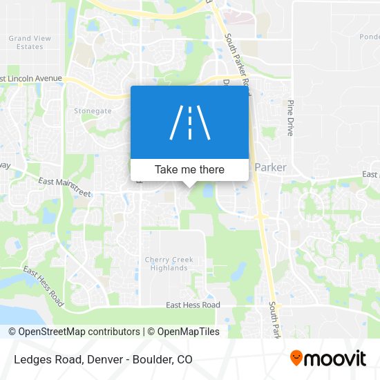 Mapa de Ledges Road