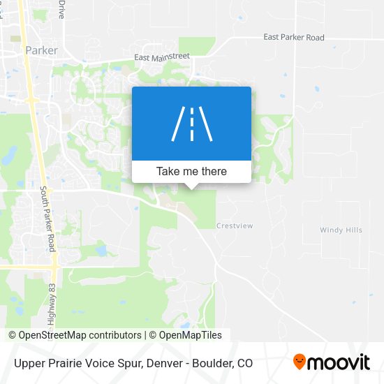 Upper Prairie Voice Spur map