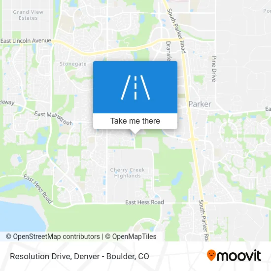 Resolution Drive map
