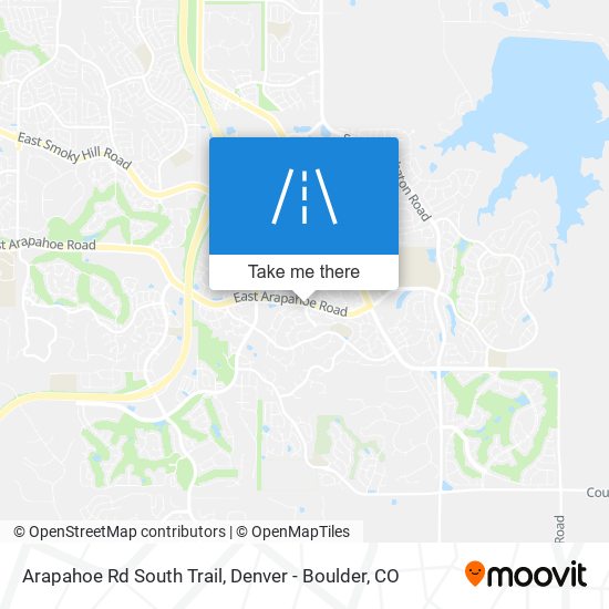 Arapahoe Rd South Trail map