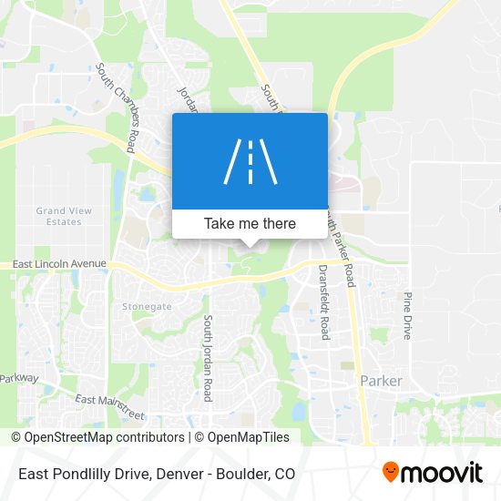 East Pondlilly Drive map
